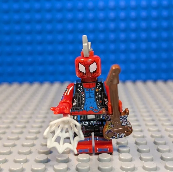 Spiderman Into the Spider-Verse Spider-punk Minifigure Building Block Toy - Picture 4 of 4